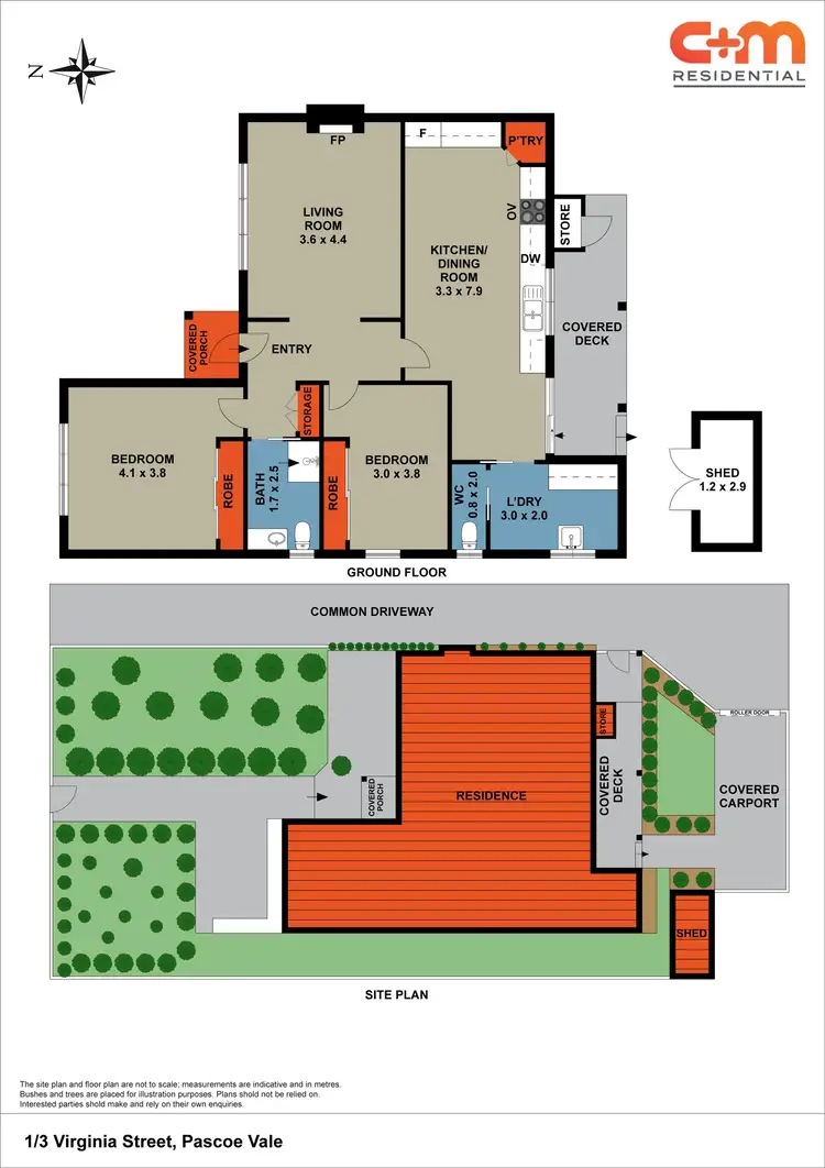 Floorplan of Homely townhouse listing, 1/3 Virginia Street, Pascoe Vale VIC 3044