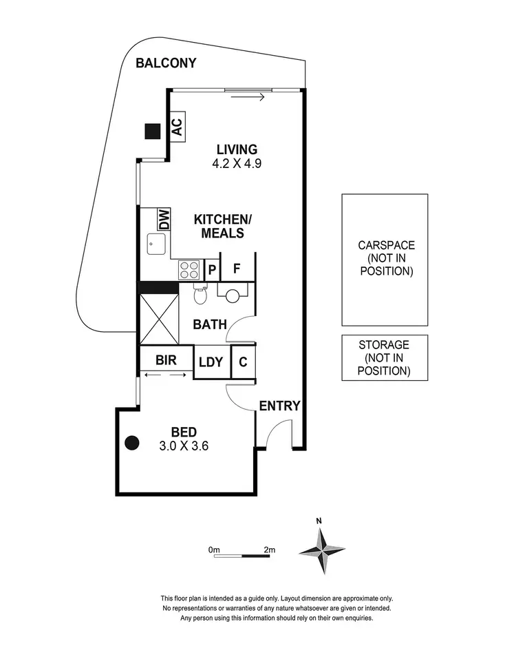 Floorplan of Homely apartment listing, 1201/176 Edward Street, Brunswick East VIC 3057