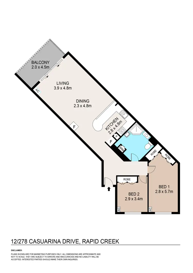 Floorplan of Homely house listing, 12/278 Casuarina Drive, Rapid Creek NT 810