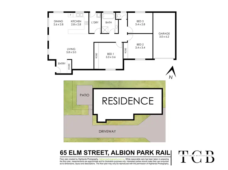 Floorplan of Homely house listing, 65 Elm Street, Albion Park Rail NSW 2527