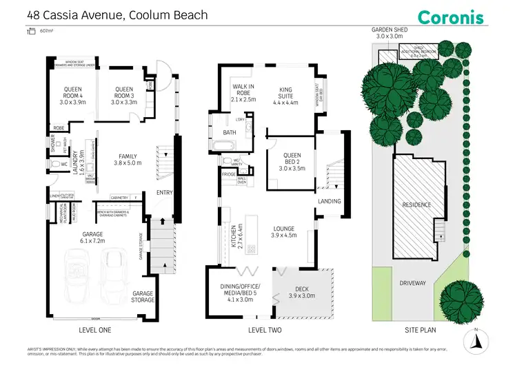 Floorplan of Homely house listing, 48 Cassia Avenue, Coolum Beach QLD 4573