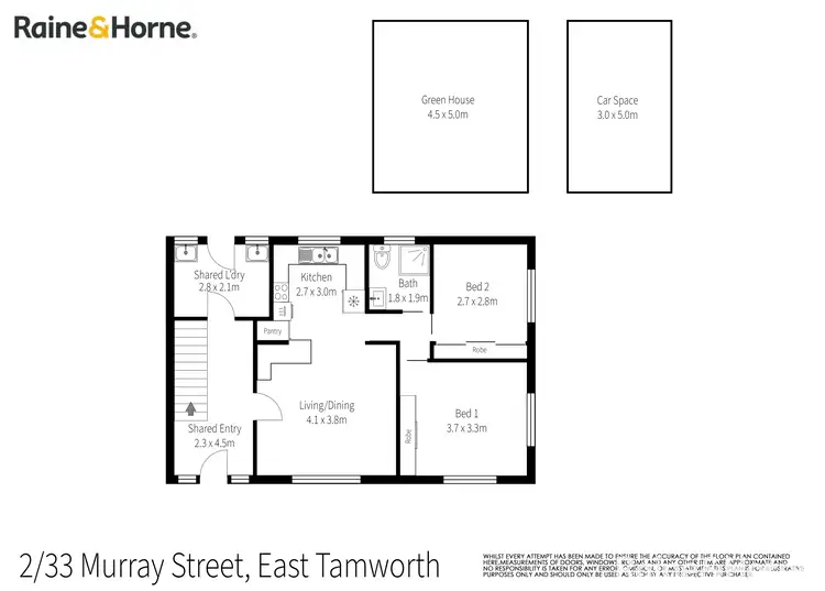 Floorplan of Homely house listing, 2/33 Murray Street, Tamworth NSW 2340