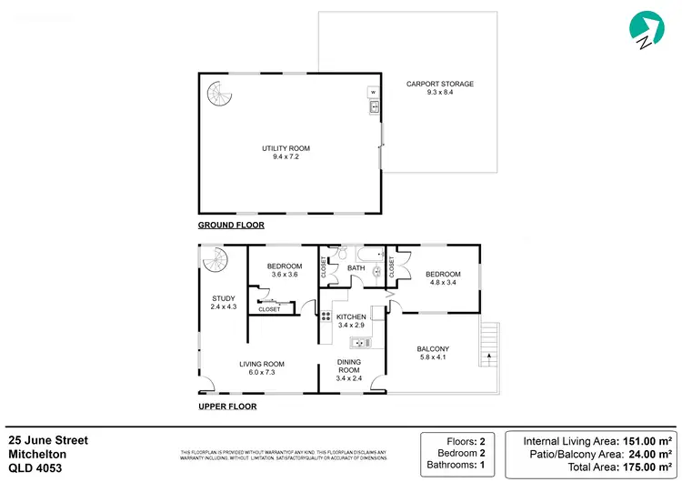 Floorplan of Homely house listing, 25 June Street, Mitchelton QLD 4053