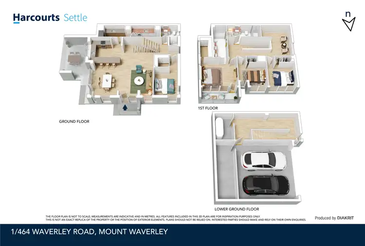 Floorplan of Homely townhouse listing, 1/464 Waverley Road, Mount Waverley VIC 3149