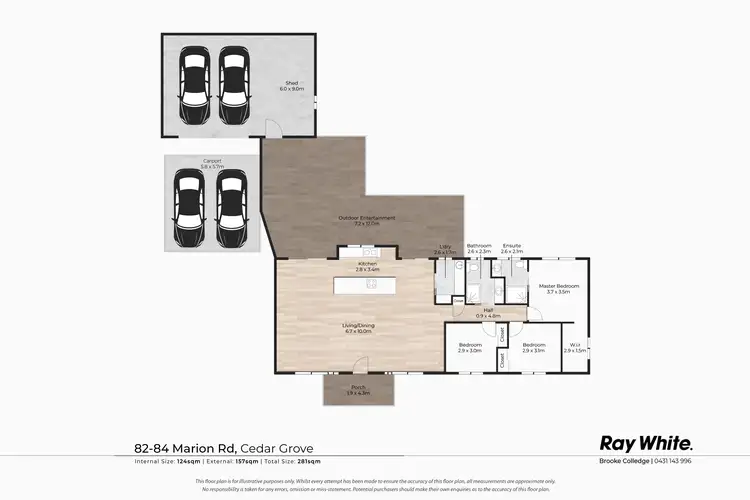 Floorplan of Homely house listing, 82-84 Marion Road, Cedar Grove QLD 4285