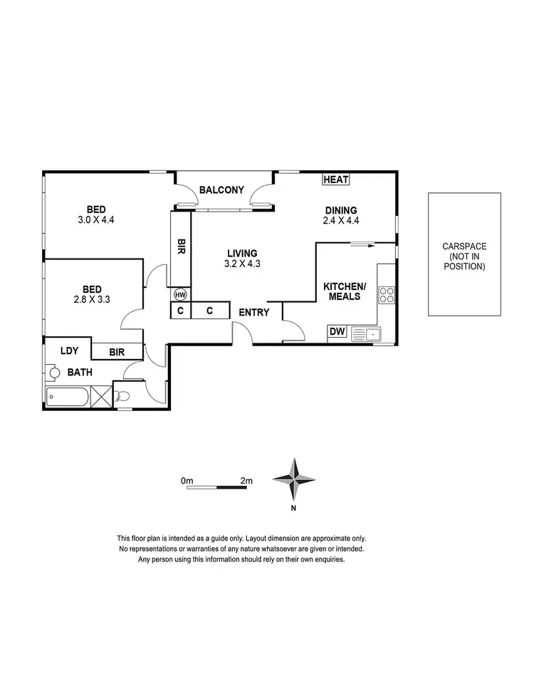 Floorplan of Homely apartment listing, 3/1421 High Street, Glen Iris VIC 3146