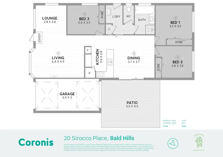 Floorplan of Homely house listing, 20 Sirocco Place, Bald Hills QLD 4036