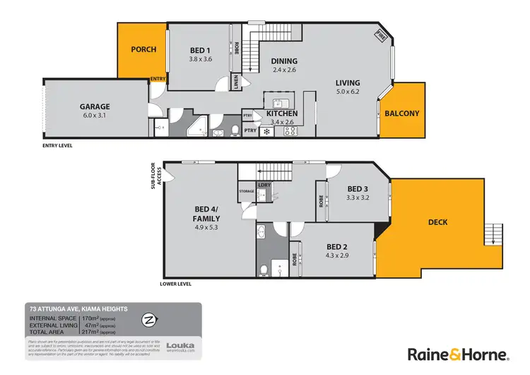 Floorplan of Homely semi-detached listing, 73 Attunga Avenue, Kiama Heights NSW 2533