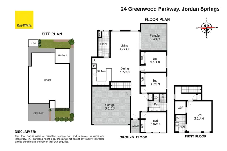 Floorplan of Homely house listing, 24 Greenwood Parkway, Jordan Springs NSW 2747