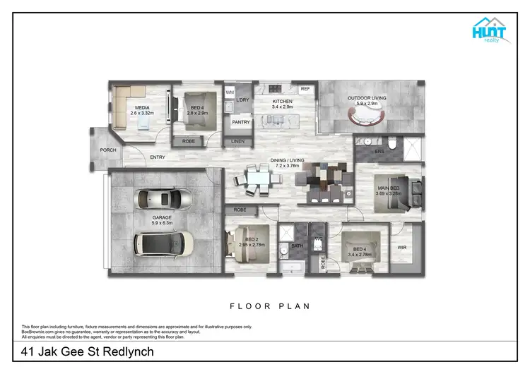 Floorplan of Homely house listing, 41 Jak Gee Street, Redlynch QLD 4870