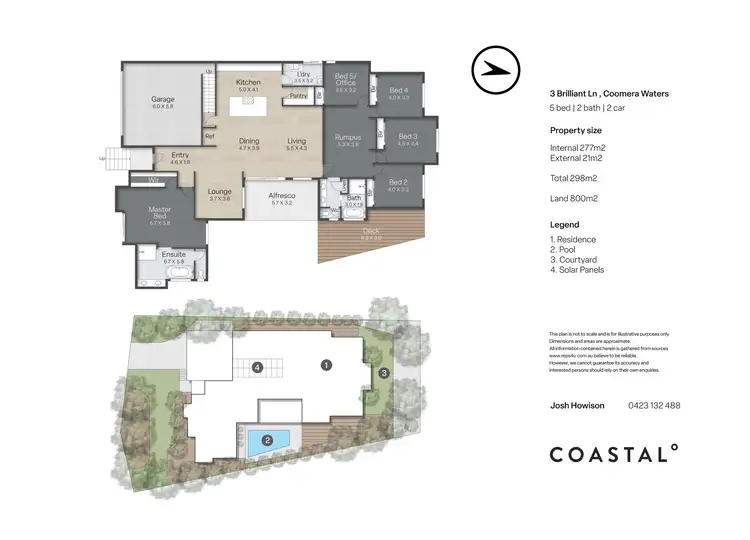 Floorplan of Homely house listing, 3 Brilliant Lane, Coomera Waters QLD 4209