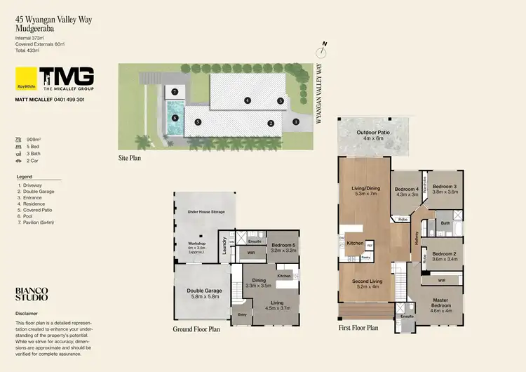 Floorplan of Homely house listing, 45 Wyangan Valley Way, Mudgeeraba QLD 4213