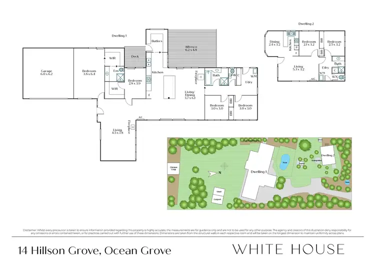 Floorplan of Homely house listing, 14 Hillson Grove, Ocean Grove VIC 3226