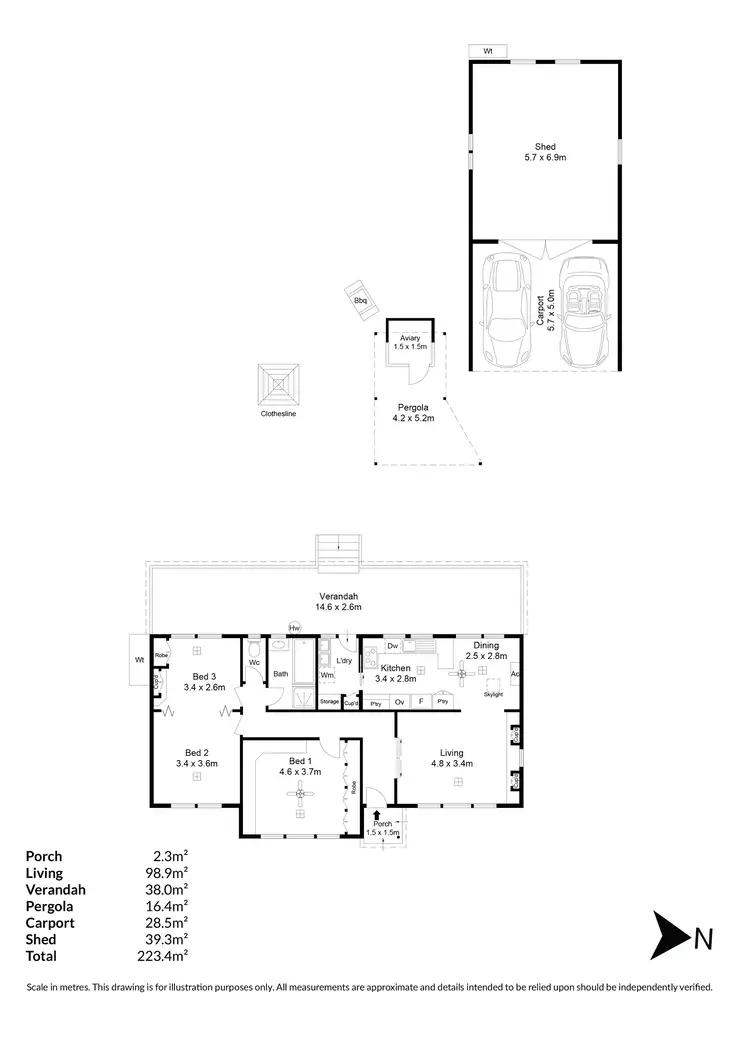 Floorplan of Homely house listing, 2 Lang Street, Highbury SA 5089