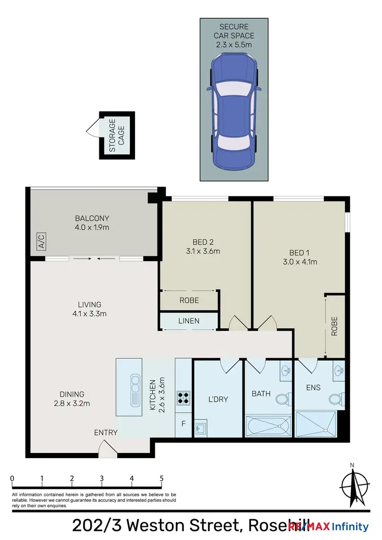 Floorplan of Homely apartment listing, 202/3 Weston Street, Rosehill NSW 2142