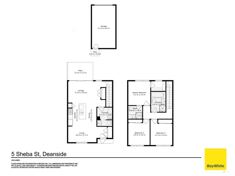 Floorplan of Homely townhouse listing, 5 Sheba Street, Deanside VIC 3336