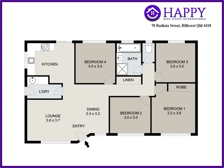 Floorplan of Homely house listing, 70 Radiata Street, Hillcrest QLD 4118