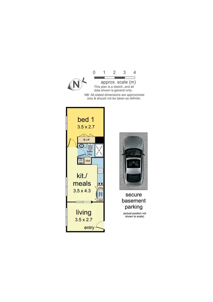 Floorplan of Homely apartment listing, 412/1 Clara Street, South Yarra VIC 3141