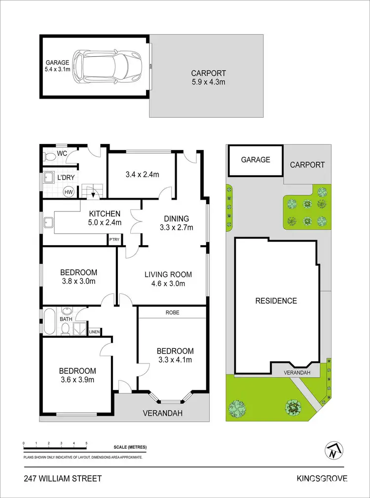 Floorplan of Homely house listing, 247 William Street, Kingsgrove NSW 2208
