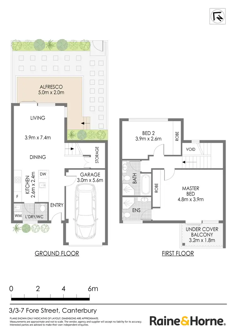 Floorplan of Homely townhouse listing, 3/3-7 Fore Street, Canterbury NSW 2193