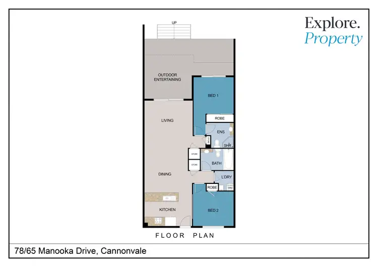 Floorplan of Homely apartment listing, 78/65 Manooka Drive, Cannonvale QLD 4802