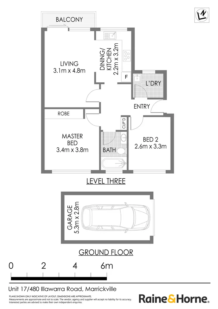 Floorplan of Homely apartment listing, 17/480 Illawarra Road, Marrickville NSW 2204