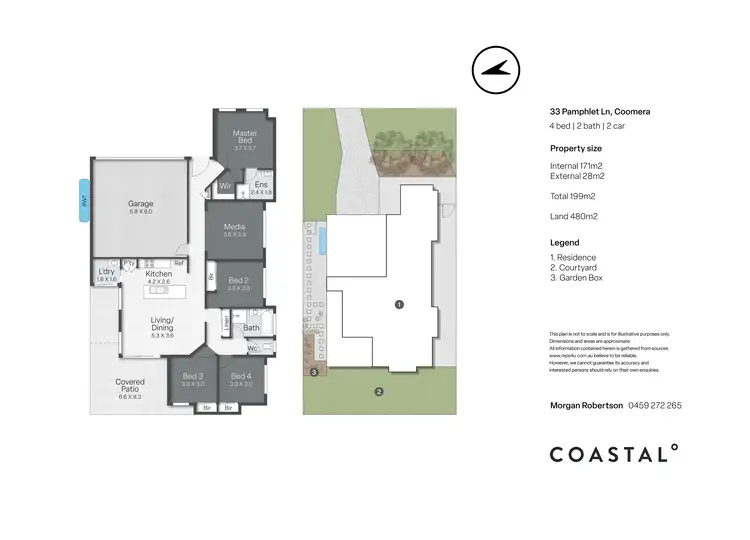Floorplan of Homely house listing, 33 Pamphlet Lane, Coomera QLD 4209