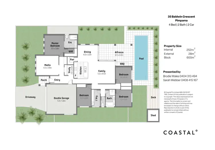 Floorplan of Homely house listing, 35 Baldwin Crescent, Pimpama QLD 4209