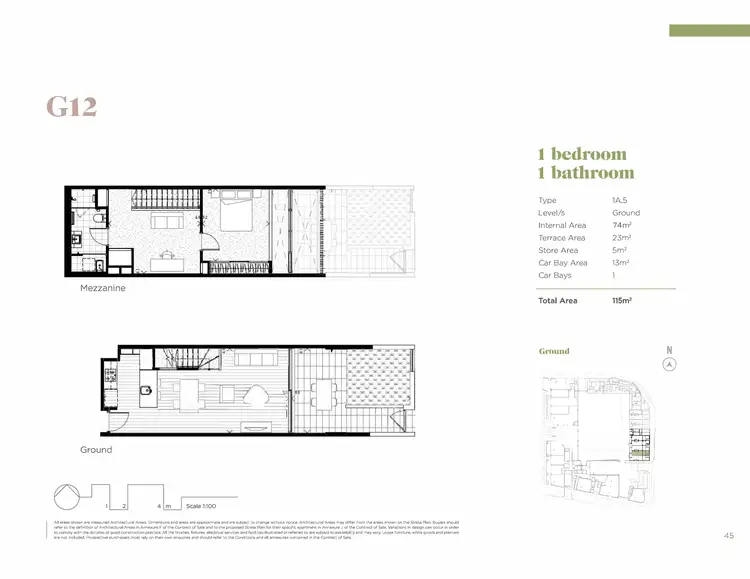 Floorplan of Homely townhouse listing, G12/1 Seymour Avenue, Shenton Park WA 6008