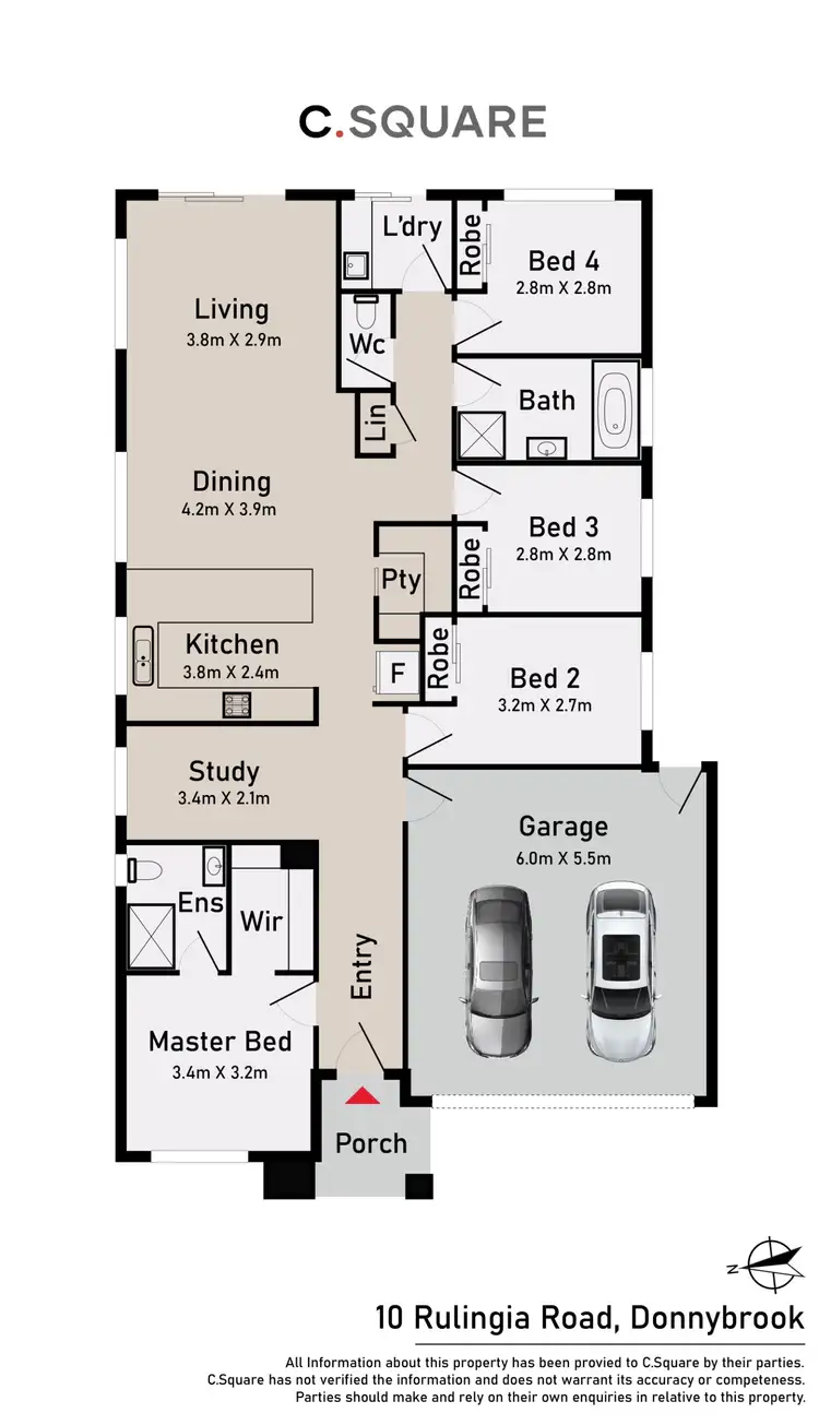 Floorplan of Homely house listing, 10 Rulingia Road, Donnybrook VIC 3064
