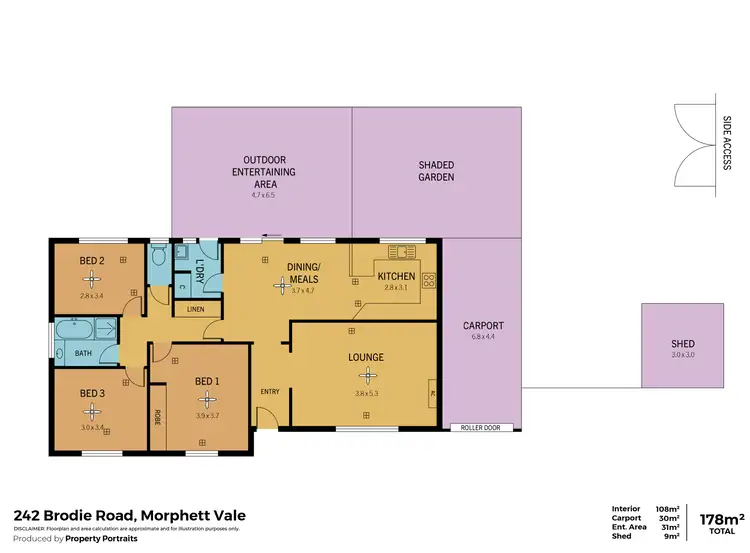 Floorplan of Homely house listing, 242 Brodie Road, Morphett Vale SA 5162