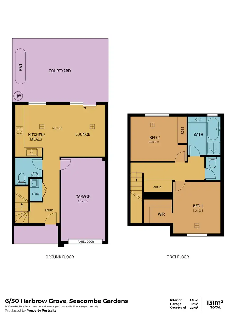 Floorplan of Homely house listing, 6/50 Harbrow Grove, Seacombe Gardens SA 5047