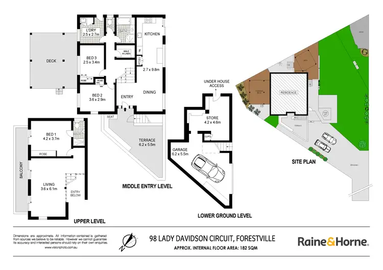 Floorplan of Homely house listing, 98 Lady Davidson Circuit, Forestville NSW 2087