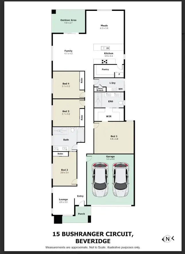 Floorplan of Homely house listing, 15 Bushranger Circuit, Beveridge VIC 3753