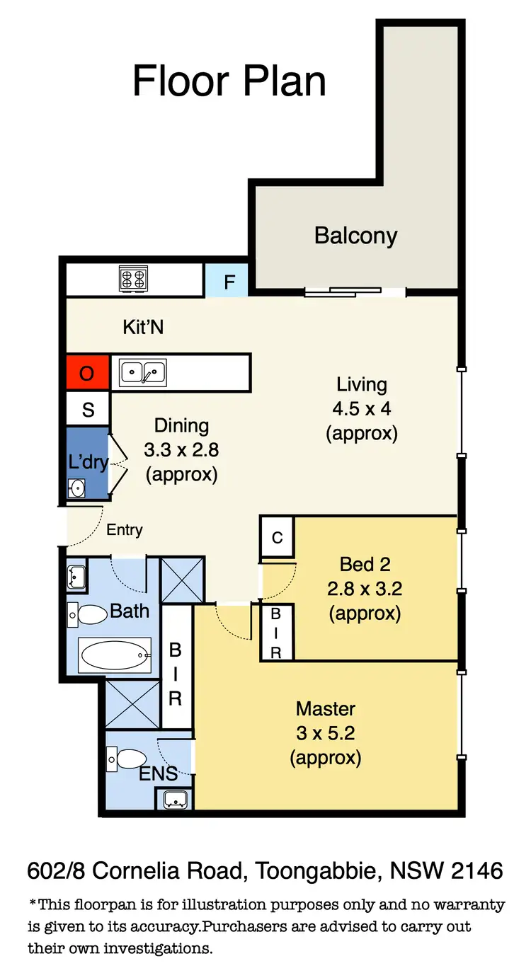 Floorplan of Homely apartment listing, 602/8 Cornelia Road, Toongabbie NSW 2146