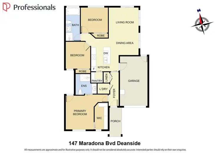 Floorplan of Homely house listing, 147 Maradona Boulevard, Deanside VIC 3336