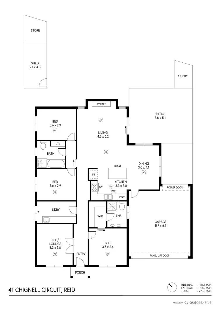 Floorplan of Homely house listing, 41 Chignell Circuit, Reid SA 5118