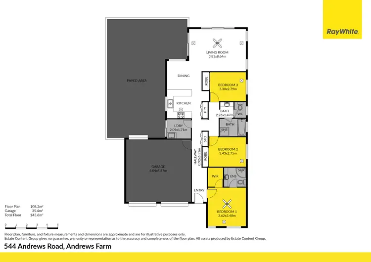 Floorplan of Homely house listing, 544 Andrews Road, Andrews Farm SA 5114