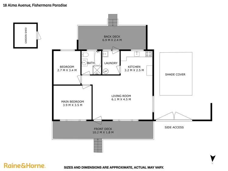Floorplan of Homely house listing, 18 Alma Avenue, Fishermans Paradise NSW 2539