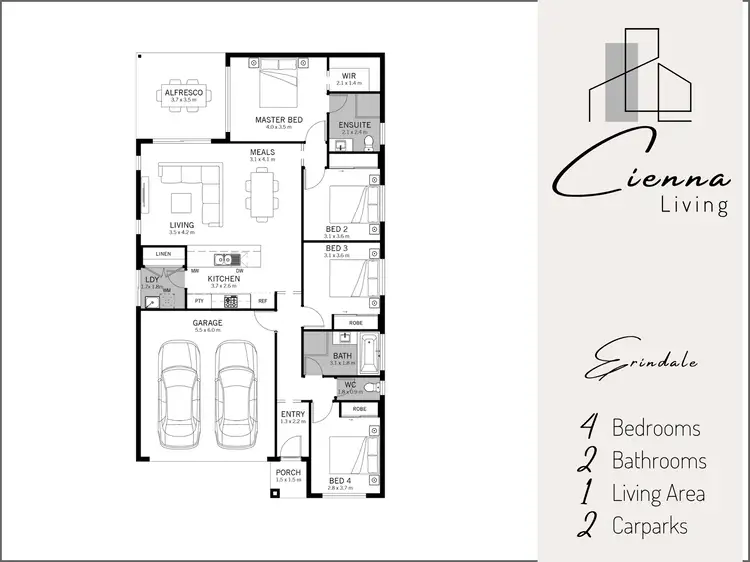 Floorplan of Homely house listing, 6 Goderich Street, Munno Para Downs SA 5115