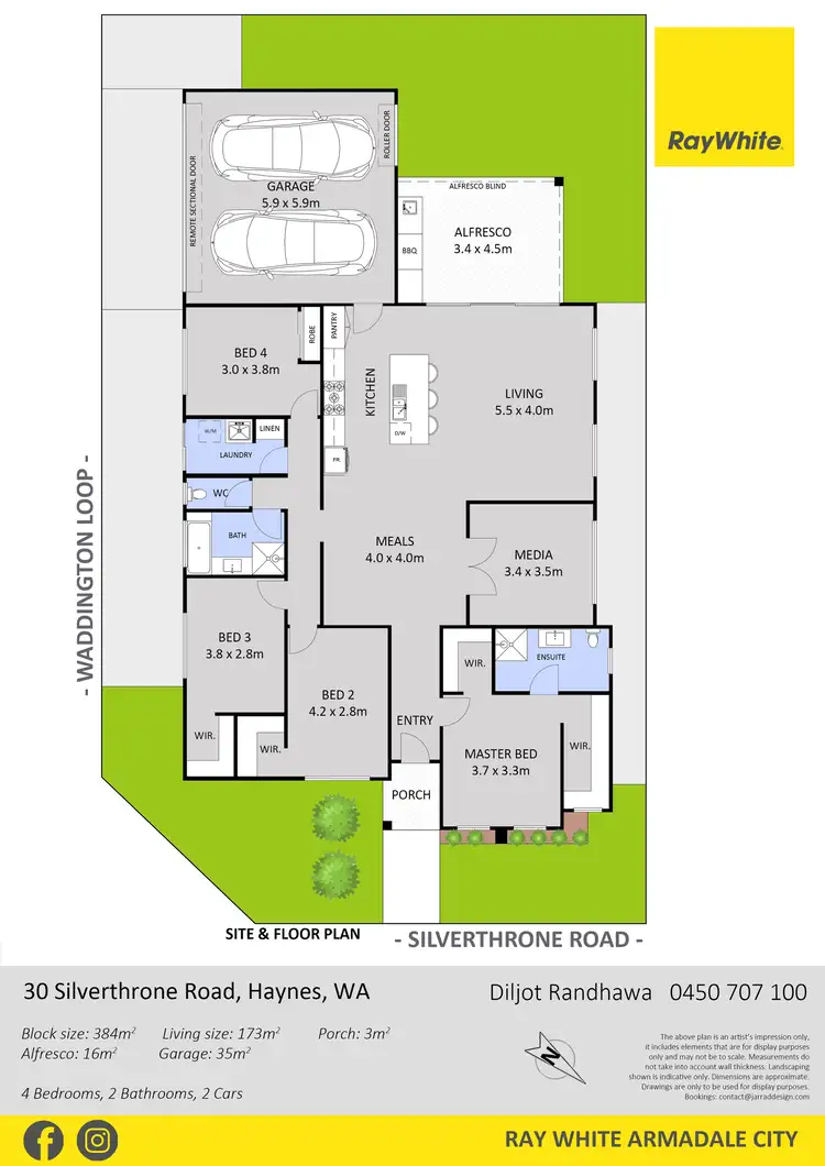 Floorplan of Homely house listing, 30 Silverthrone Road, Haynes WA 6112
