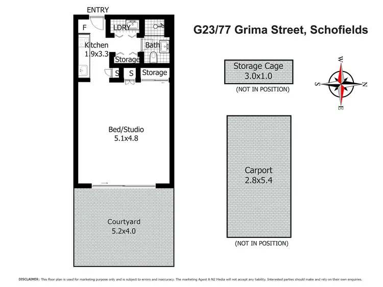 Floorplan of Homely apartment listing, G23/77 Grima Street, Schofields NSW 2762