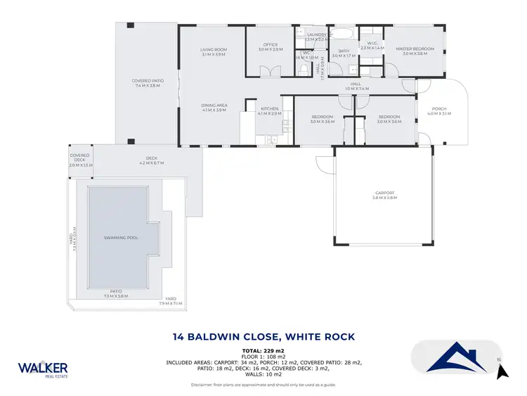Floorplan of Homely house listing, 14 Baldwin Close, White Rock QLD 4868
