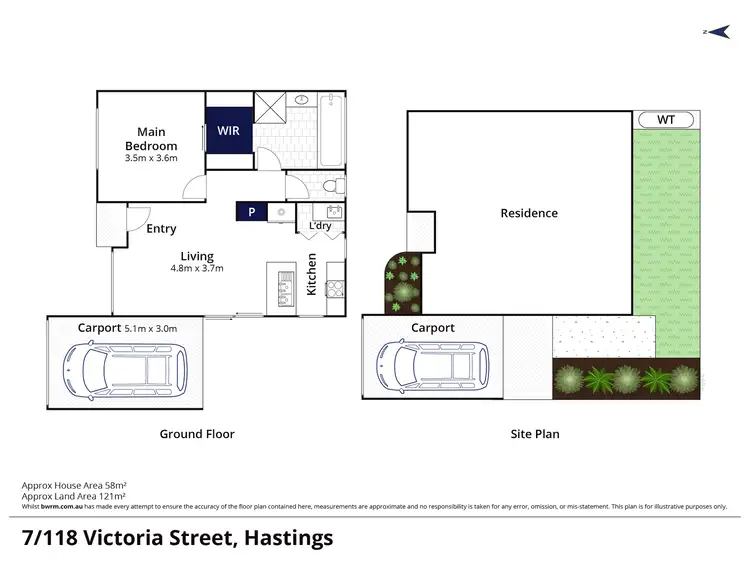 Floorplan of Homely unit listing, 7/118 Victoria Street, Hastings VIC 3915
