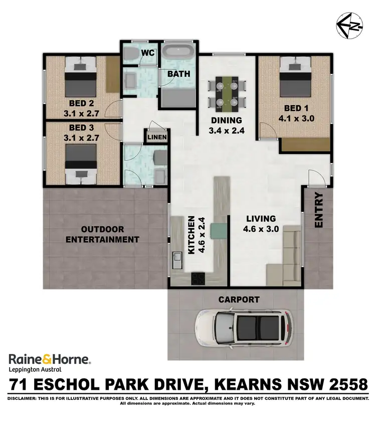 Floorplan of Homely house listing, 71 Eschol Park Drive, Kearns NSW 2558