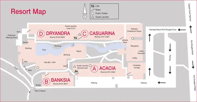 Floorplan of Homely unit listing, C215/316 Port Douglas Road (Ramada Resort), Port Douglas QLD 4877
