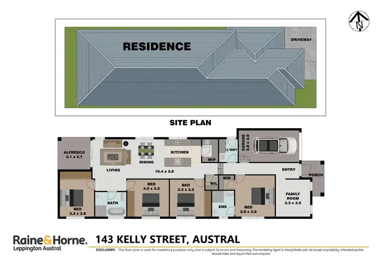 Floorplan of Homely house listing, 143 Kelly Street, Austral NSW 2179
