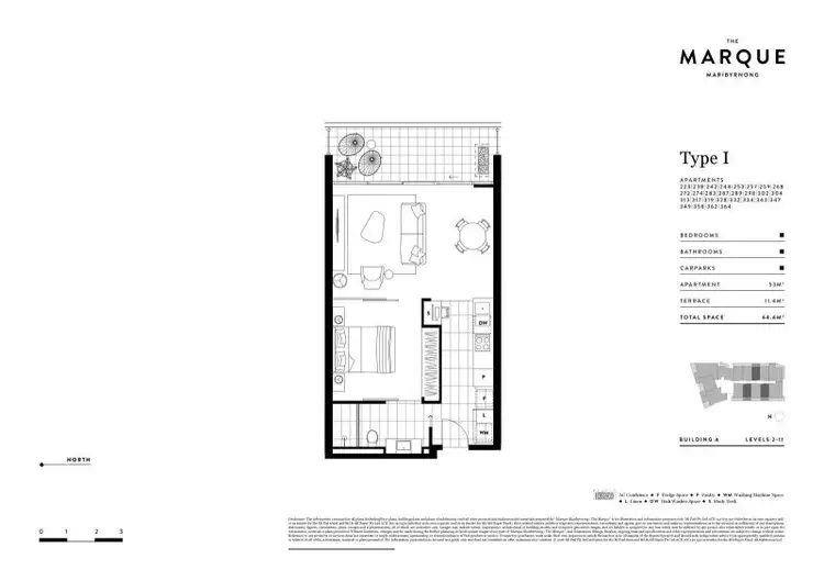 Floorplan of Homely apartment listing, 713/72 Wests Road, Maribyrnong VIC 3032