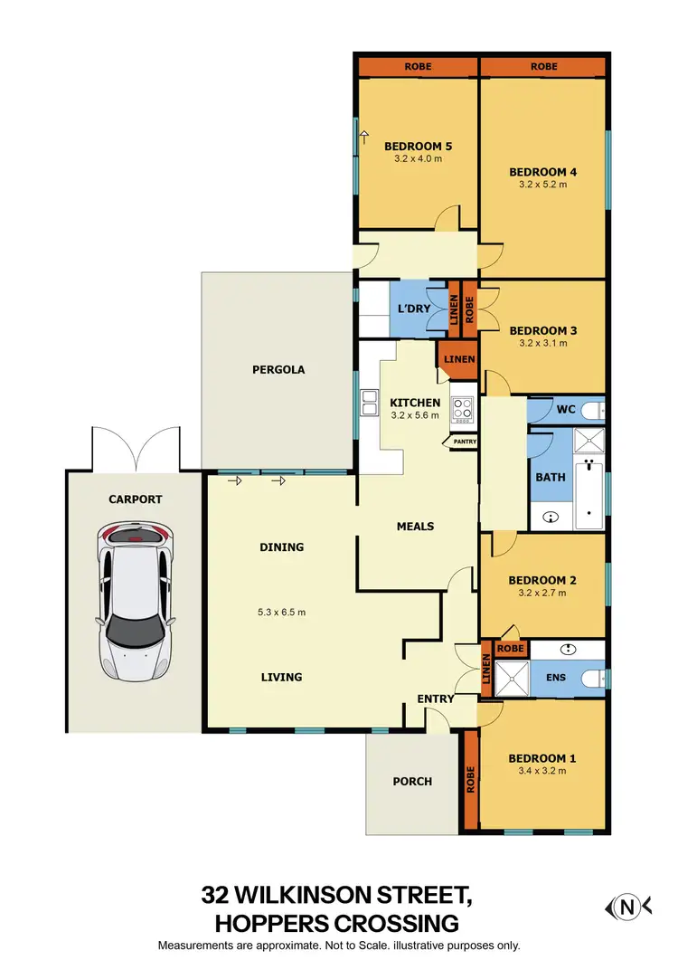 Floorplan of Homely house listing, 32 Wilkinson Street, Hoppers Crossing VIC 3029