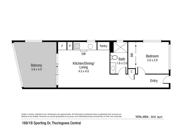 Floorplan of Homely house listing, 169/1B Sporting Drive, Thuringowa Central QLD 4817